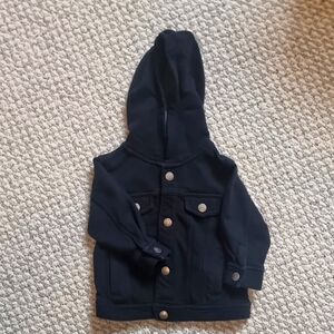 NEXT 6 - 9 Months Black Hooded Baby Jacket